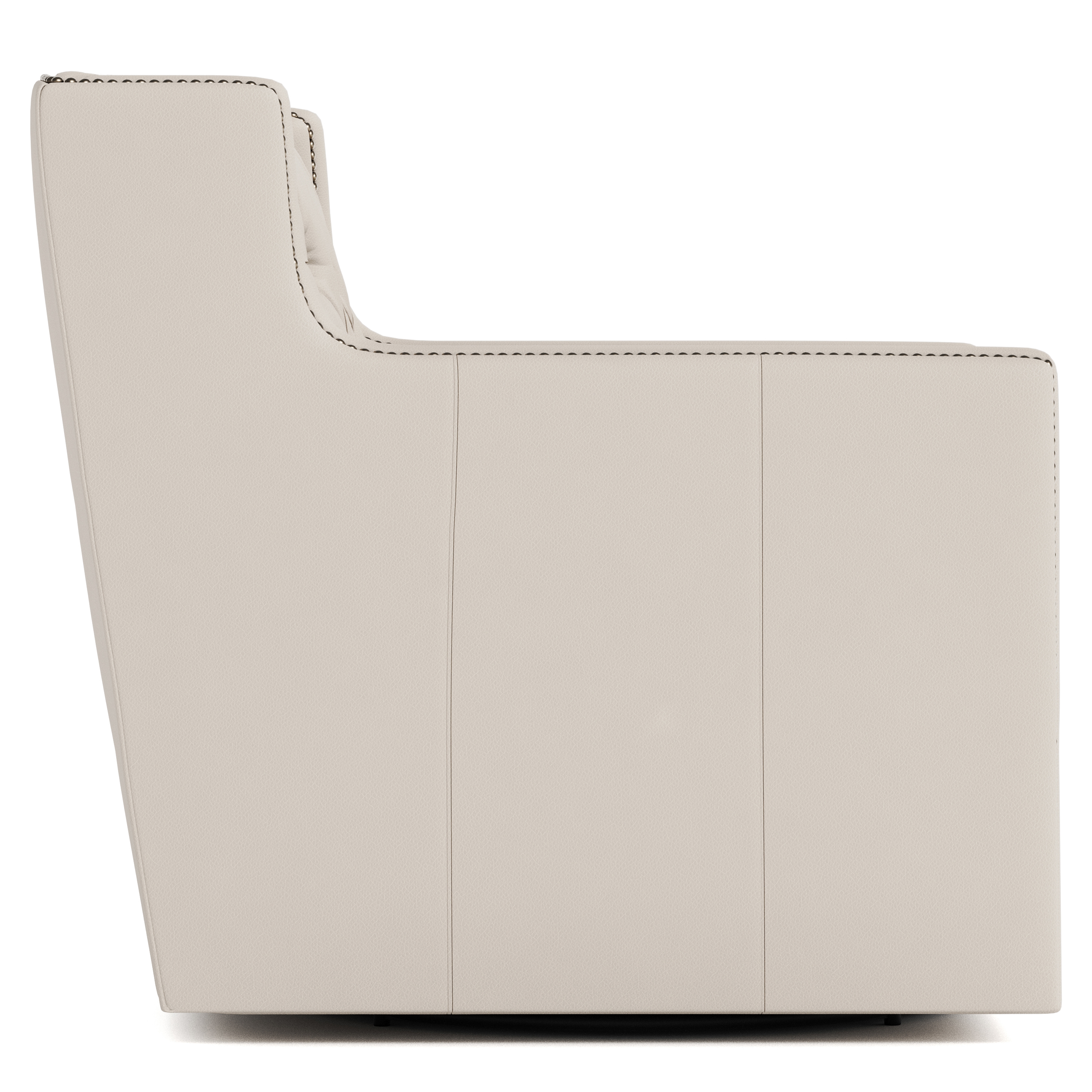 Candace Leather Swivel Chair