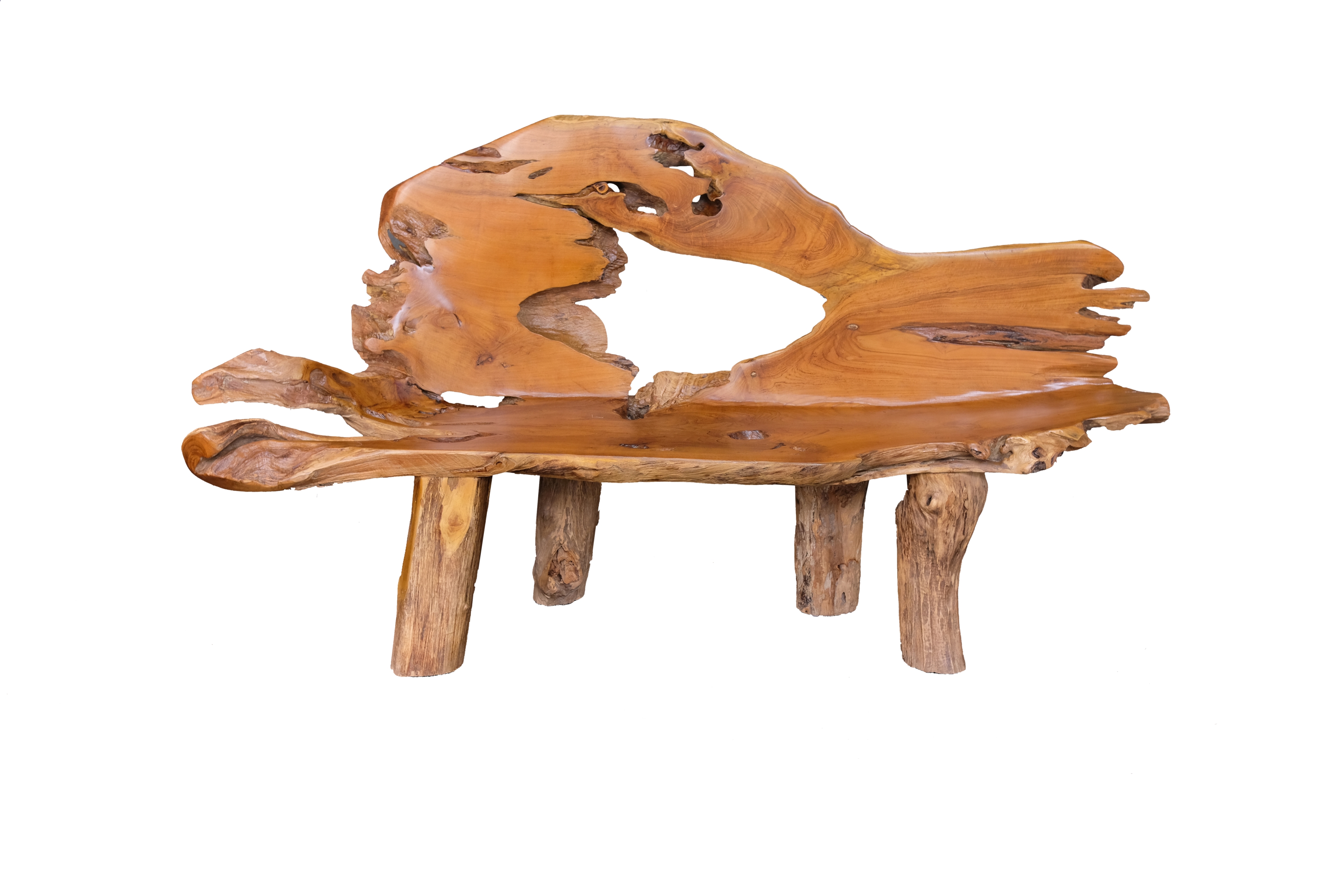 Highback Teak Bench