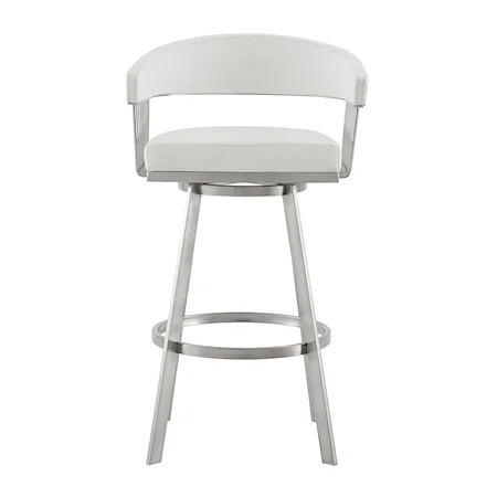 Leather Swivel Counter Stool