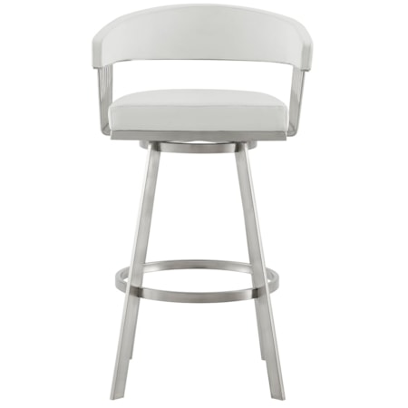 Leather Swivel Counter Stool