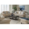 Stone & Leigh Furniture Larissa Rolled Arm Sofa with Tropical Pillows