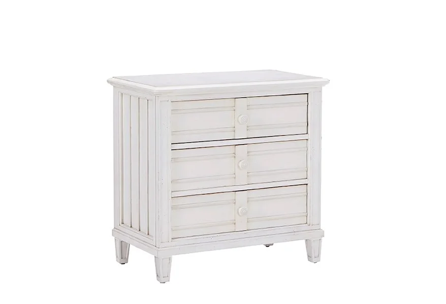 Cane Bay Three-Drawer Nightstand by Palmetto Home at Baer's Furniture