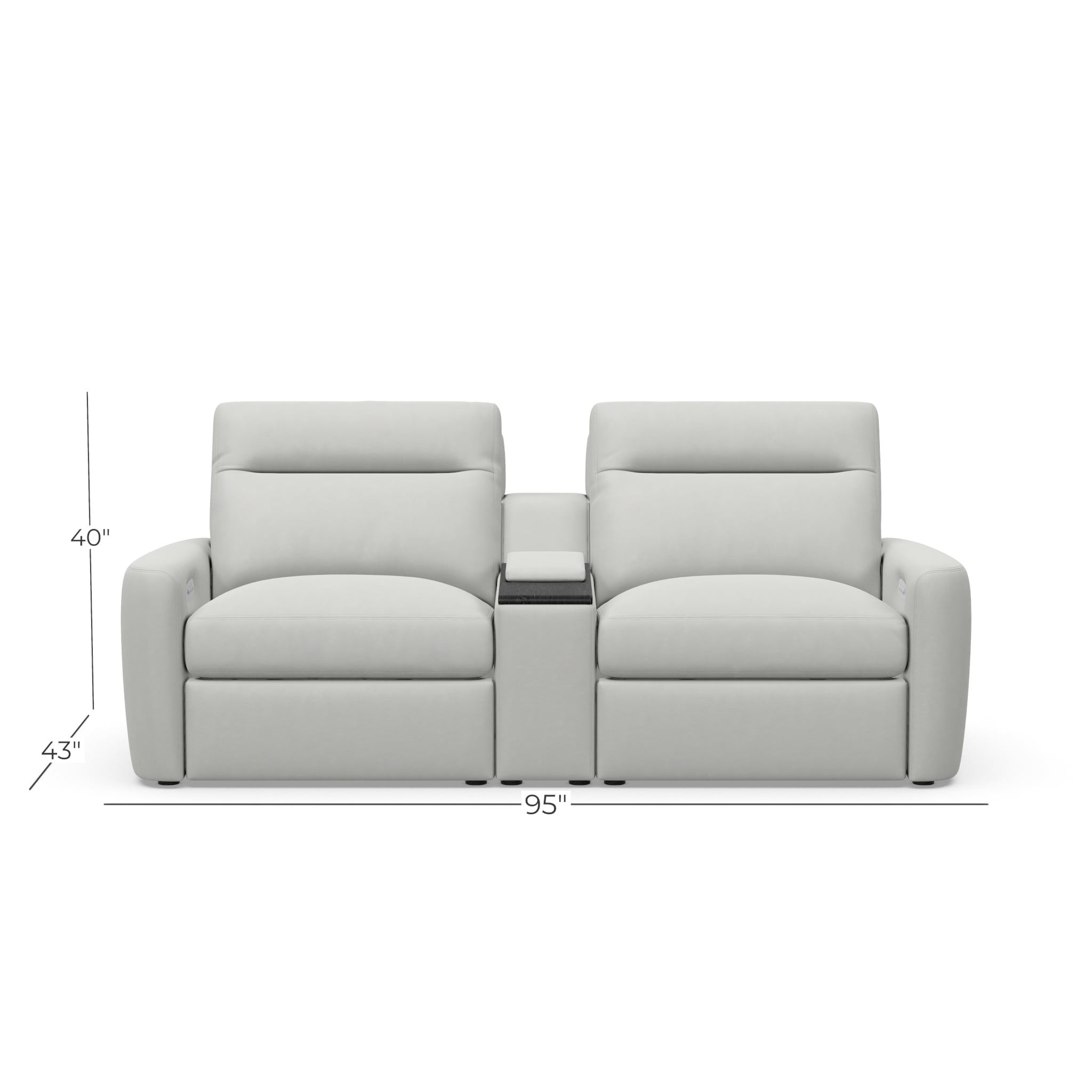 3-Piece Power Theater Sectional