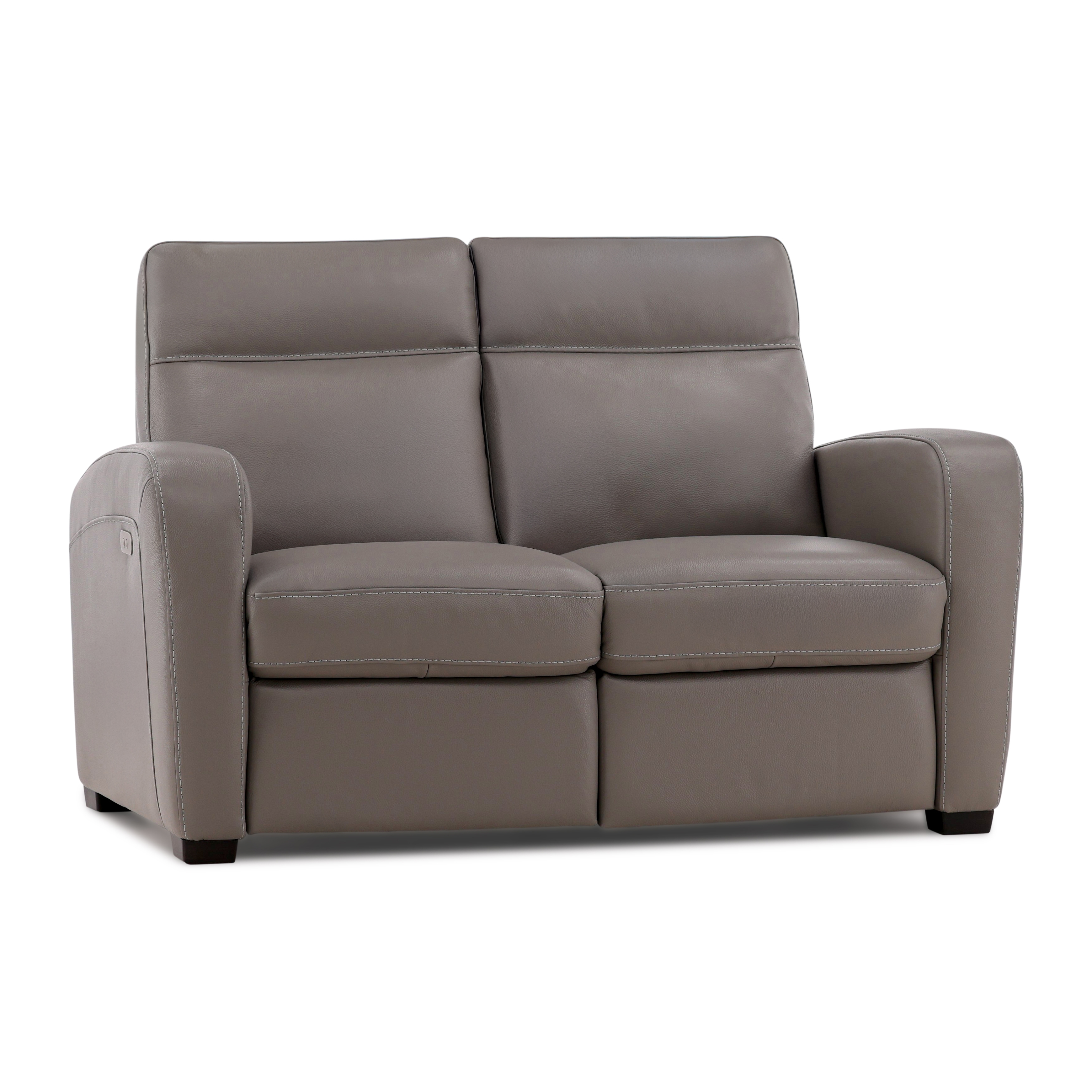 Leather Power Reclining Loveseat