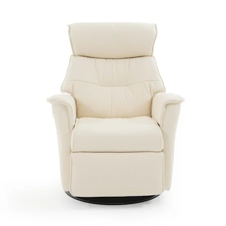 Standard Size Contemporary Recliner with Swivel Glider Base