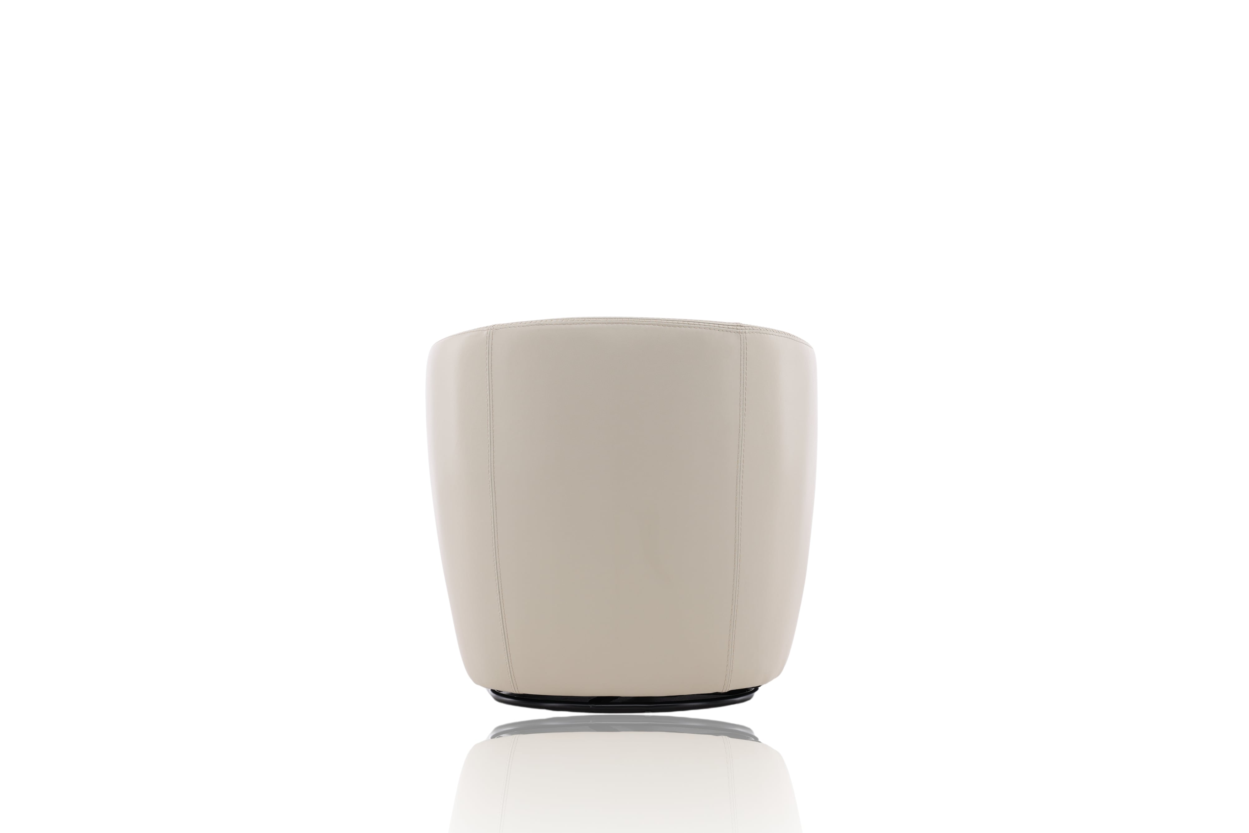 Parker Living Barolo Leather Swivel Barrel Chair