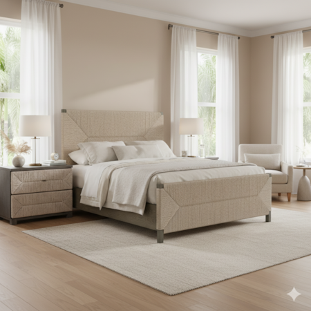 King Bed With 2 Three Drawer Nightstands