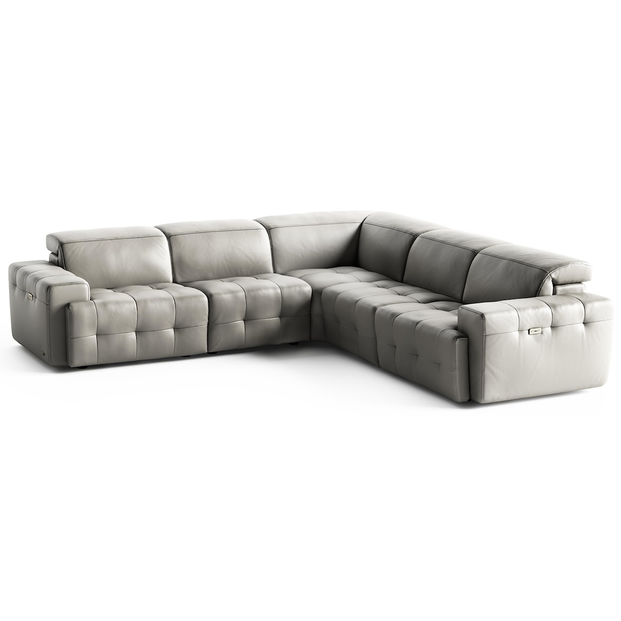 Natuzzi Editions Intenso Power Reclining Leather Sectional