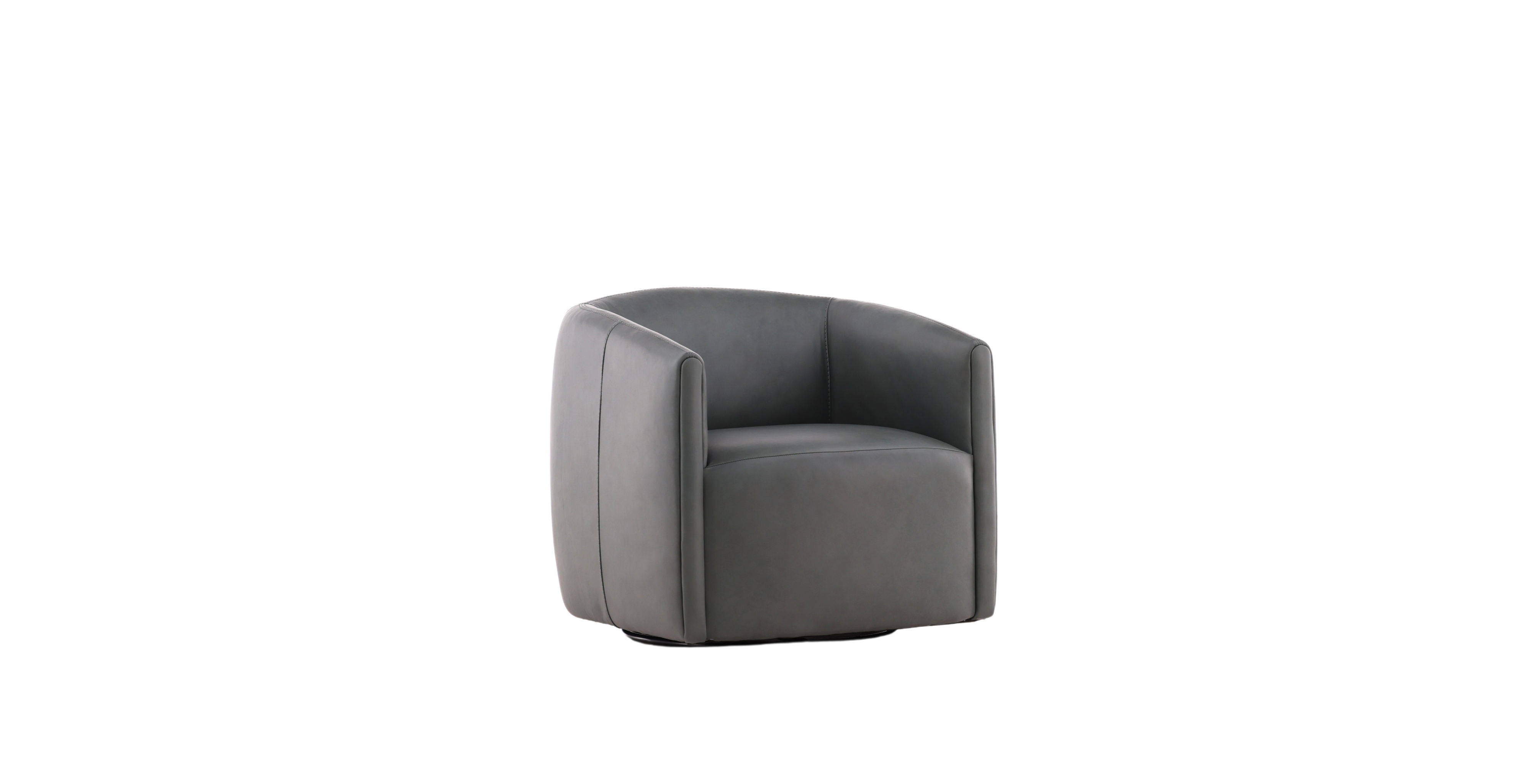 Aline Leather Swivel Chair