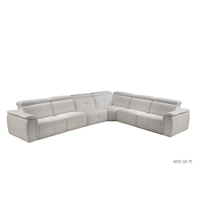 Modern L-Shaped Sectional with Power Footrests