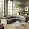 Natuzzi Editions Intenso Power Reclining Leather Sectional