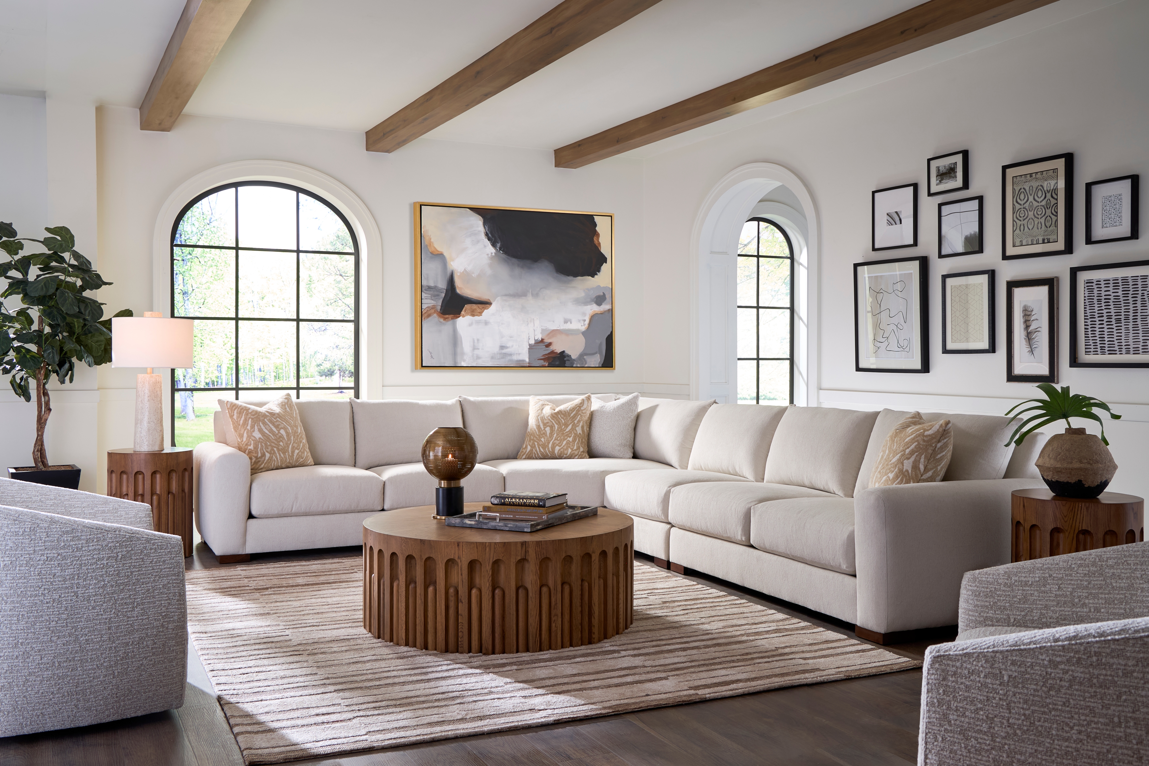 4 Piece LAF, RAF, WEDGE,ARMLS CHR