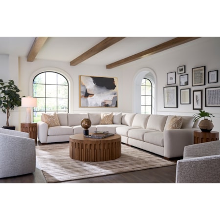 4 Piece LAF, RAF, WEDGE,ARMLS CHR