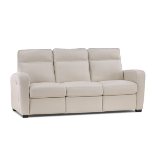 Leather Dual Power Reclining Sofa
