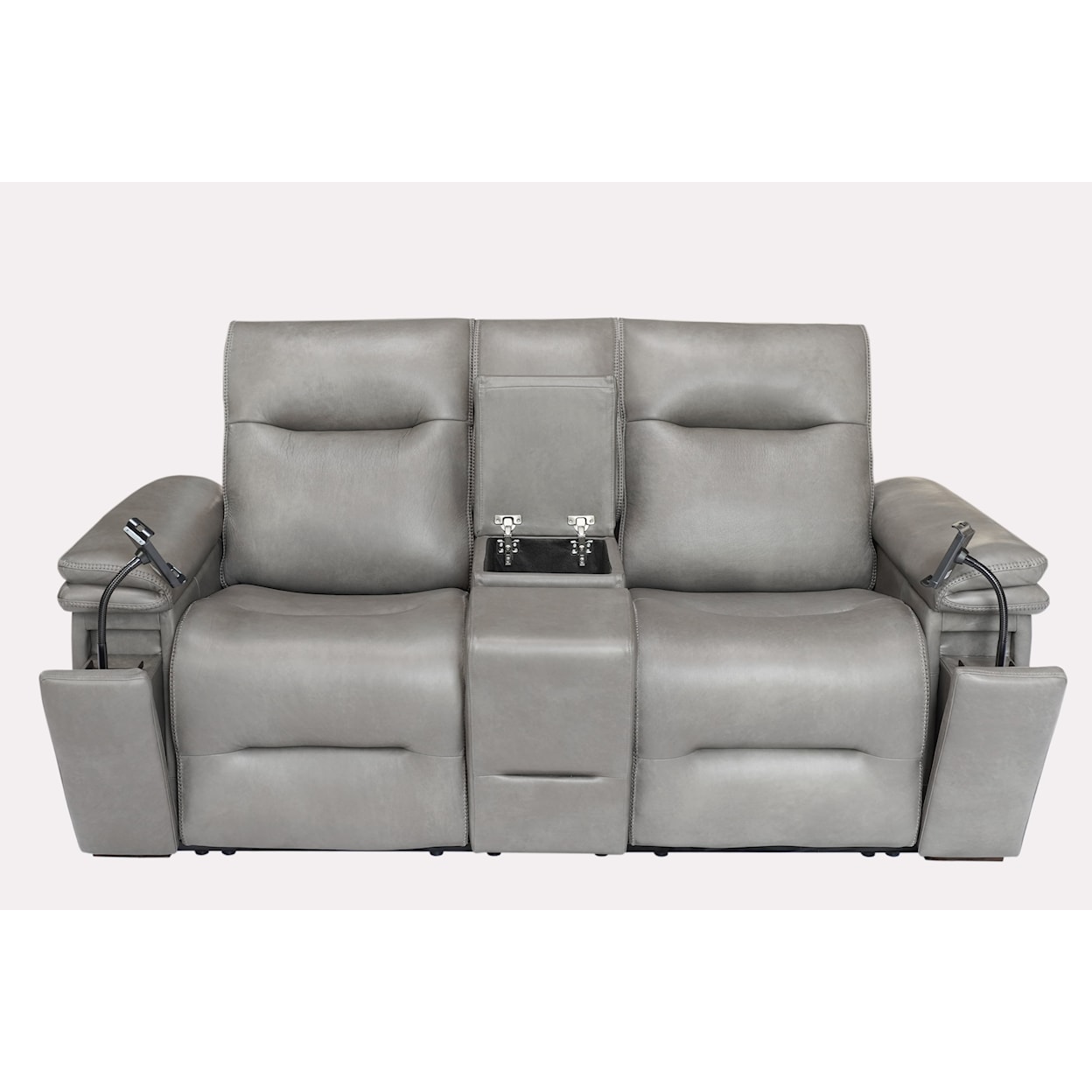 Luxfort Home New York Leather Power Reclining Loveseat