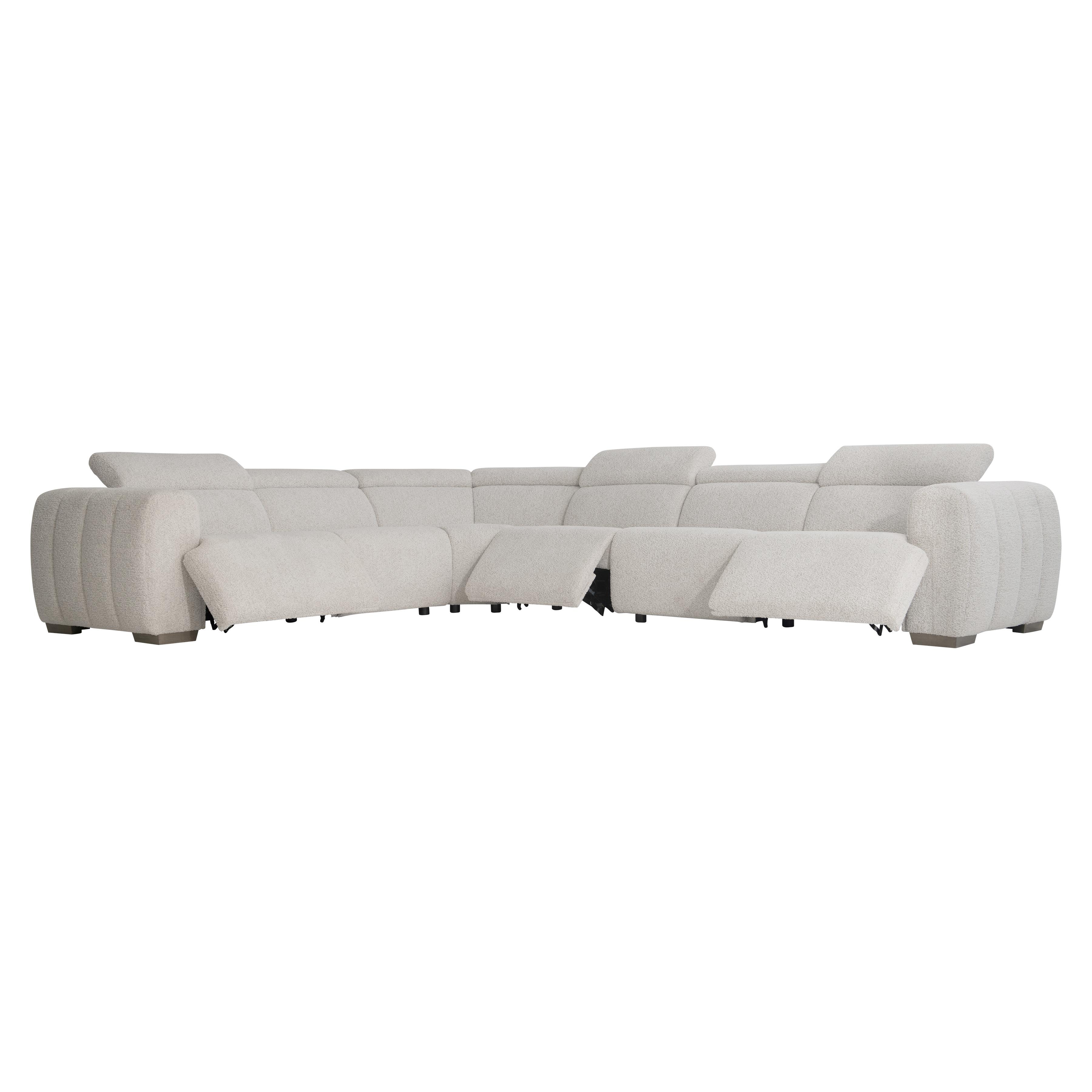 4 Piece Fabric Power Motion Sectional