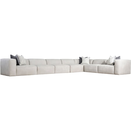 5-Piece Leather Sectional