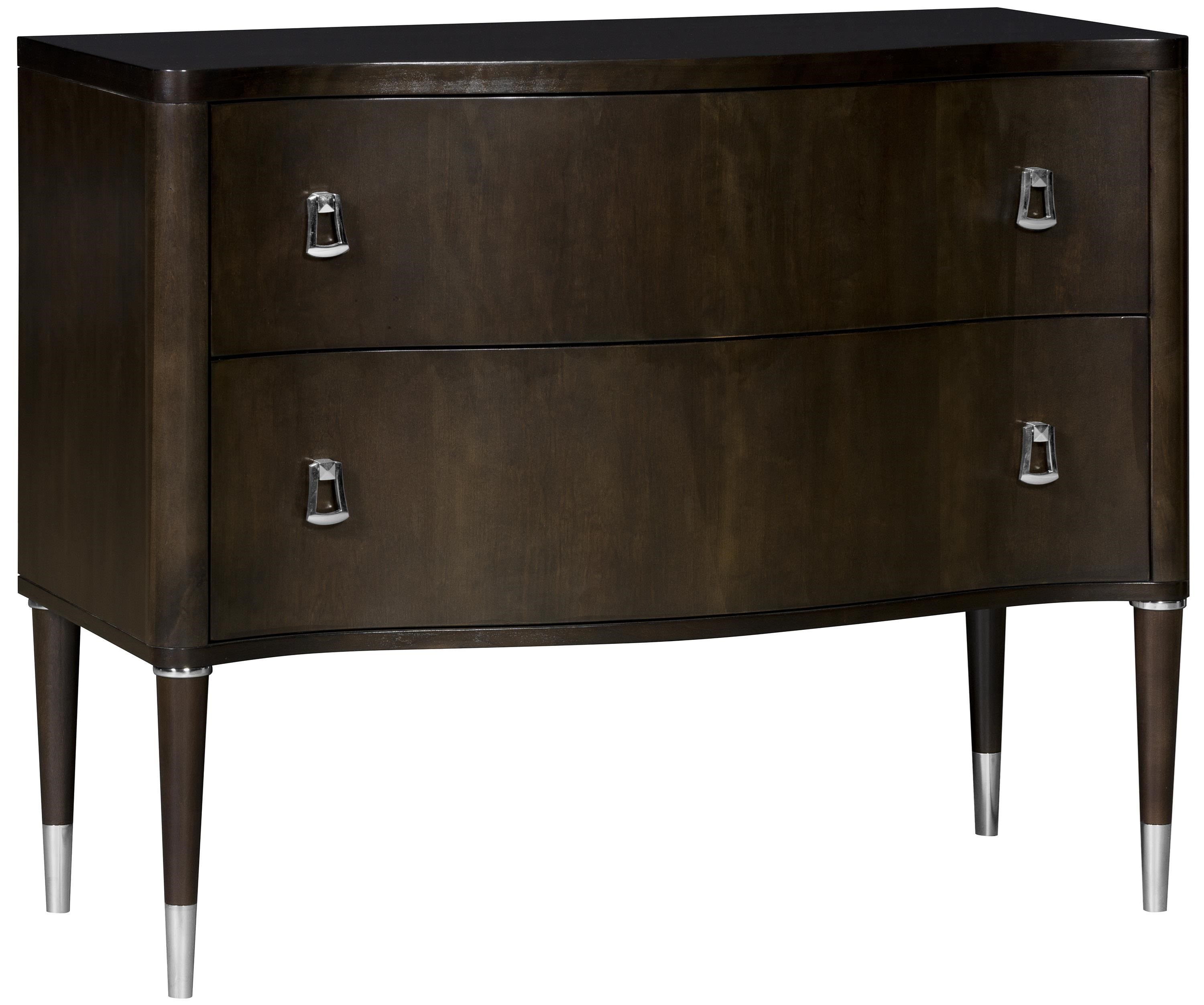 Two Drawer Wide Nightstand