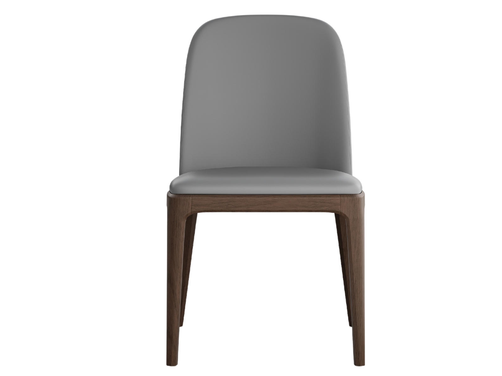 Eric Dining Chair in Gray Microfiber Fabric