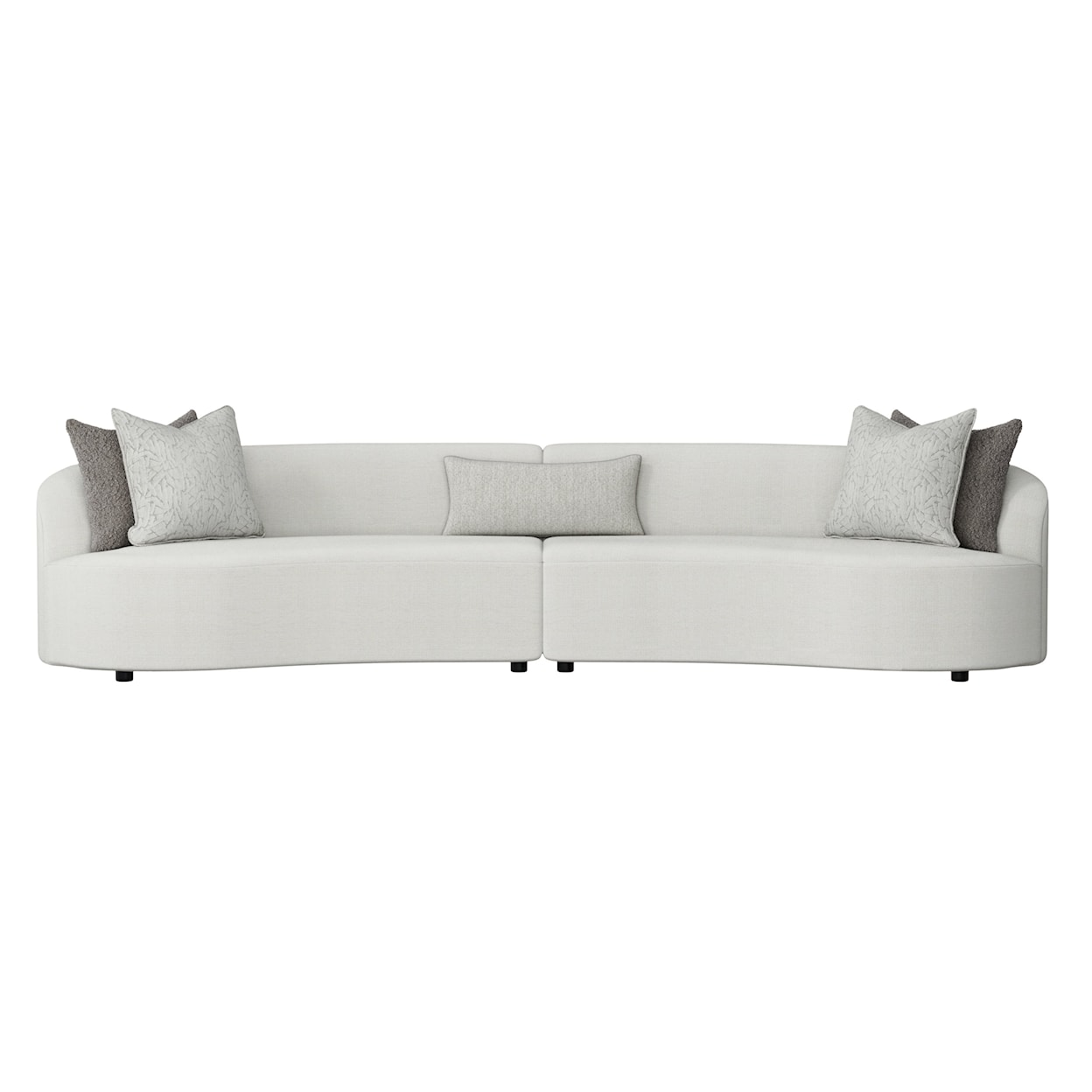 Bernhardt Elle Two-Piece Curved Sectional