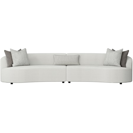 Two-Piece Curved Sectional