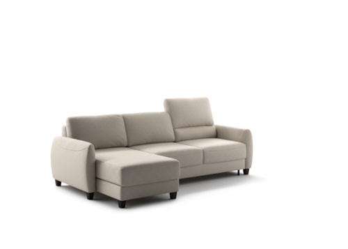 Contemporary Full XL Loveseat Sleeper with Reversible Storage Chaise