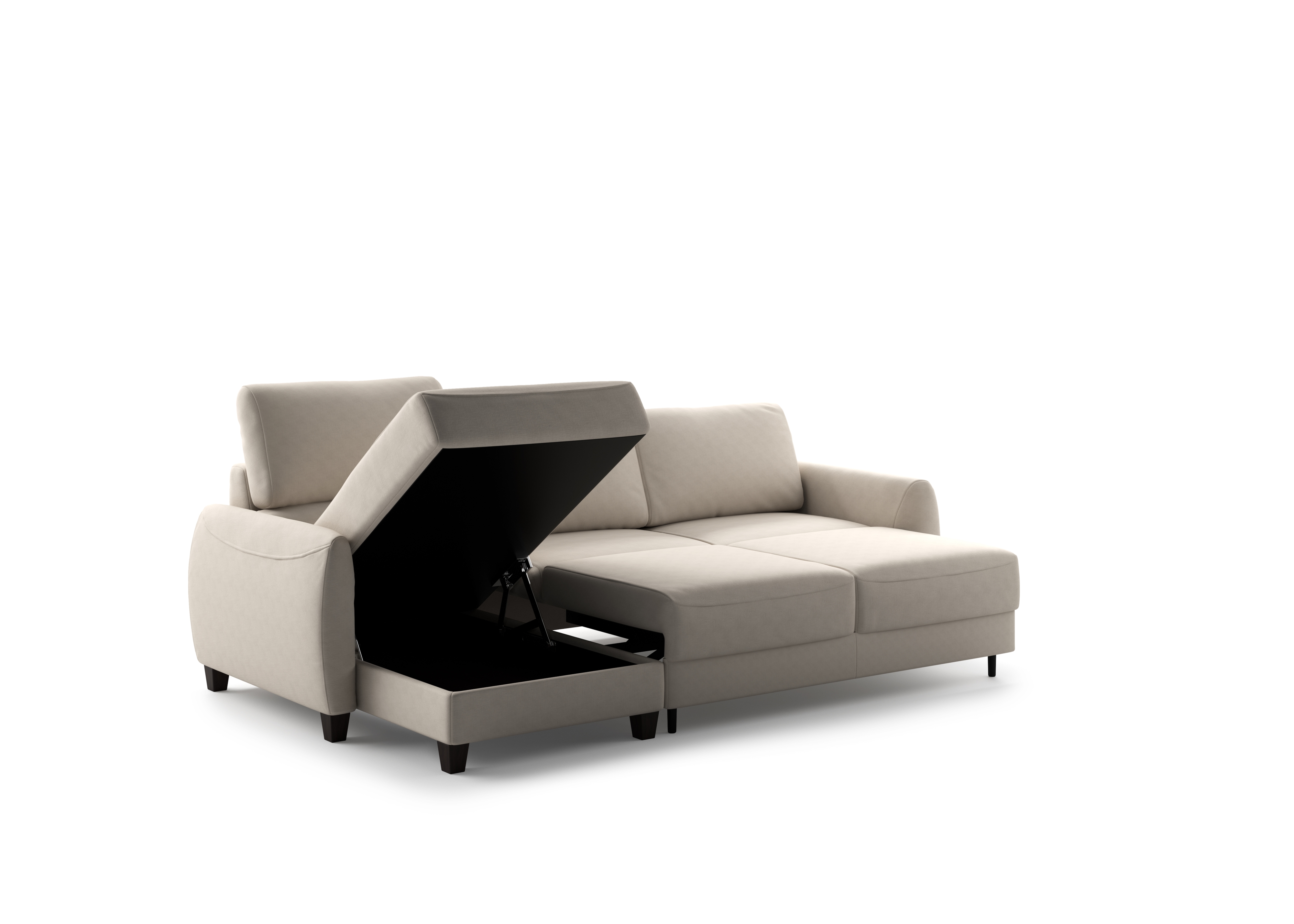 Luonto Delta Full XL Loveseat Sleeper w/Storage Chaise