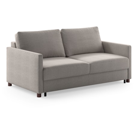 Queen Sleeper Loveseat w/Exposed Wood Legs