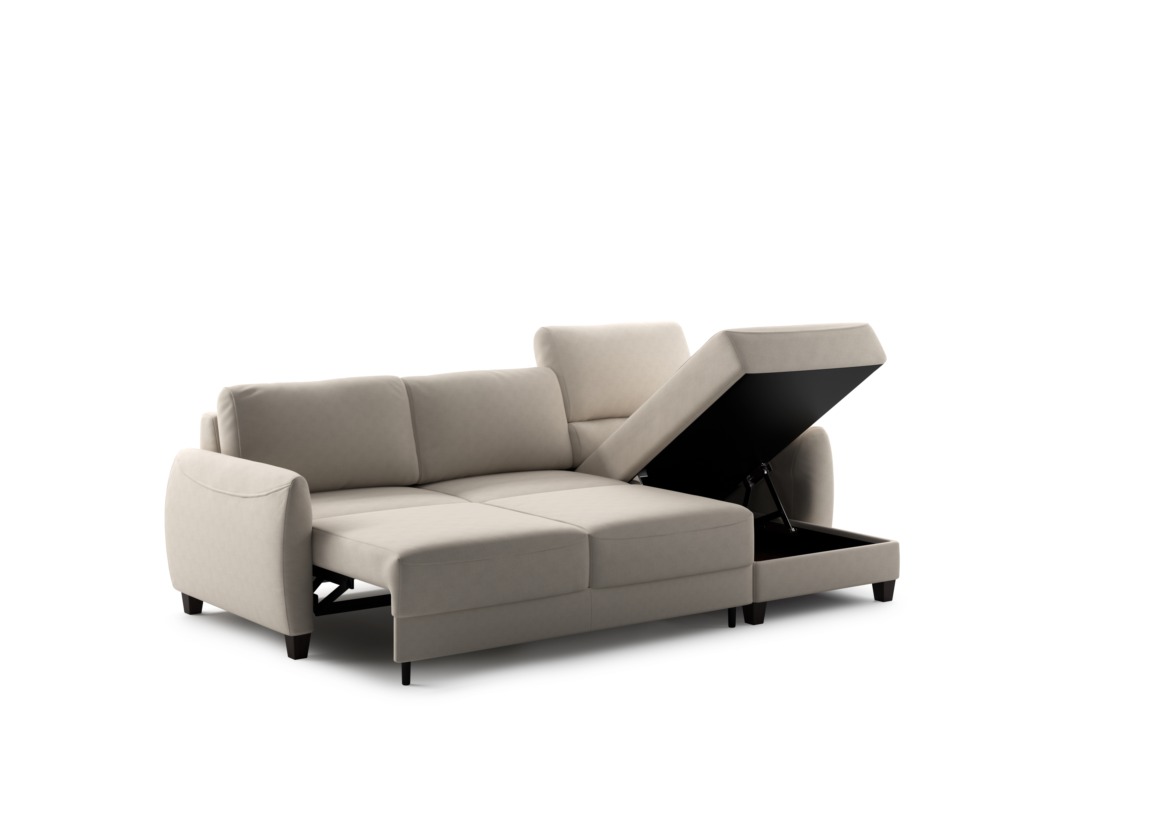 Luonto Delta Full XL Loveseat Sleeper w/Storage Chaise