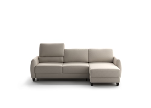 Contemporary Full XL Loveseat Sleeper with Reversible Storage Chaise