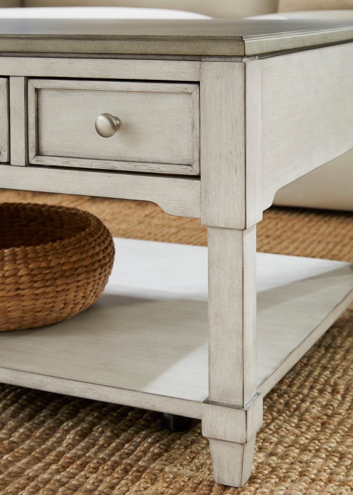 Null Furniture Surfside 402207 Coastal Single Drawer Rectangular End