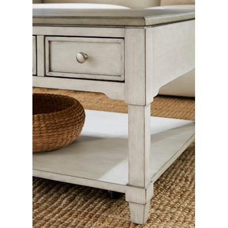 3-Drawer Rectangular Console Table