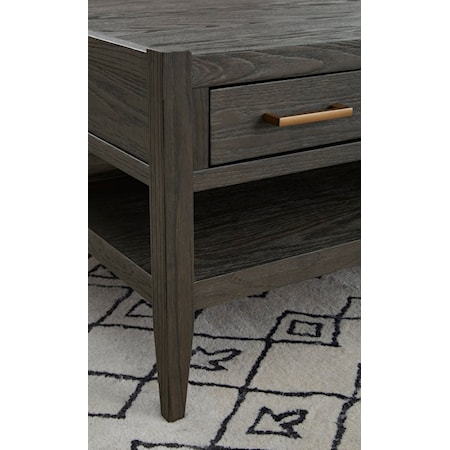 Single Drawer Square Chairside Table