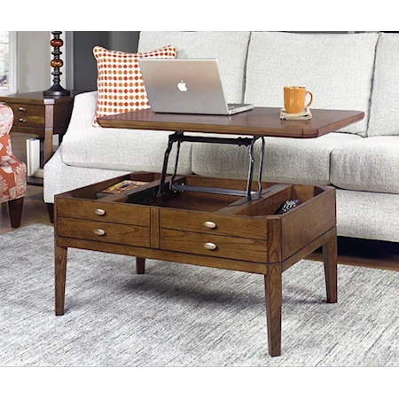 Transitional Lift-Top Coffee Table