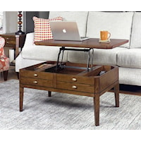 Transitional Lift-Top Coffee Table
