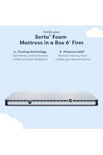 Serta Serta Sleep to Go MIB 6" Firm TT Serta Sleep to Go 6" Memory Foam Firm Mattress in a Box -Twin