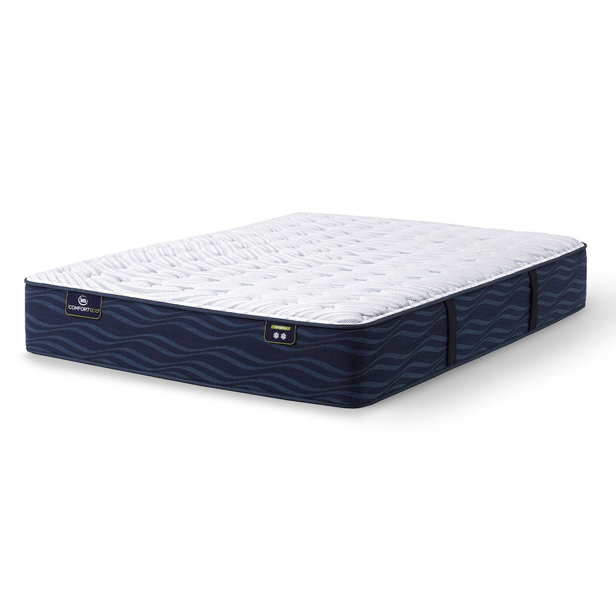 Serta iComfortECO Q10 FM TT Twin XL Low Profile Mattress Set