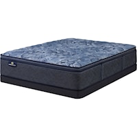 Perfect Sleeper Cobalt Calm 14.5" Medium Pillow Top Mattress Low Profile Set-Twin