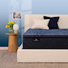 Serta Cobalt Calm 14.5" Firm Pillow Top Twin XL Low Profile Mattress Set