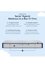 Serta Sertapedic MIB 11" Firm Tight Top Sertapedic 11" Hybrid Firm Mattress in a Box -Queen