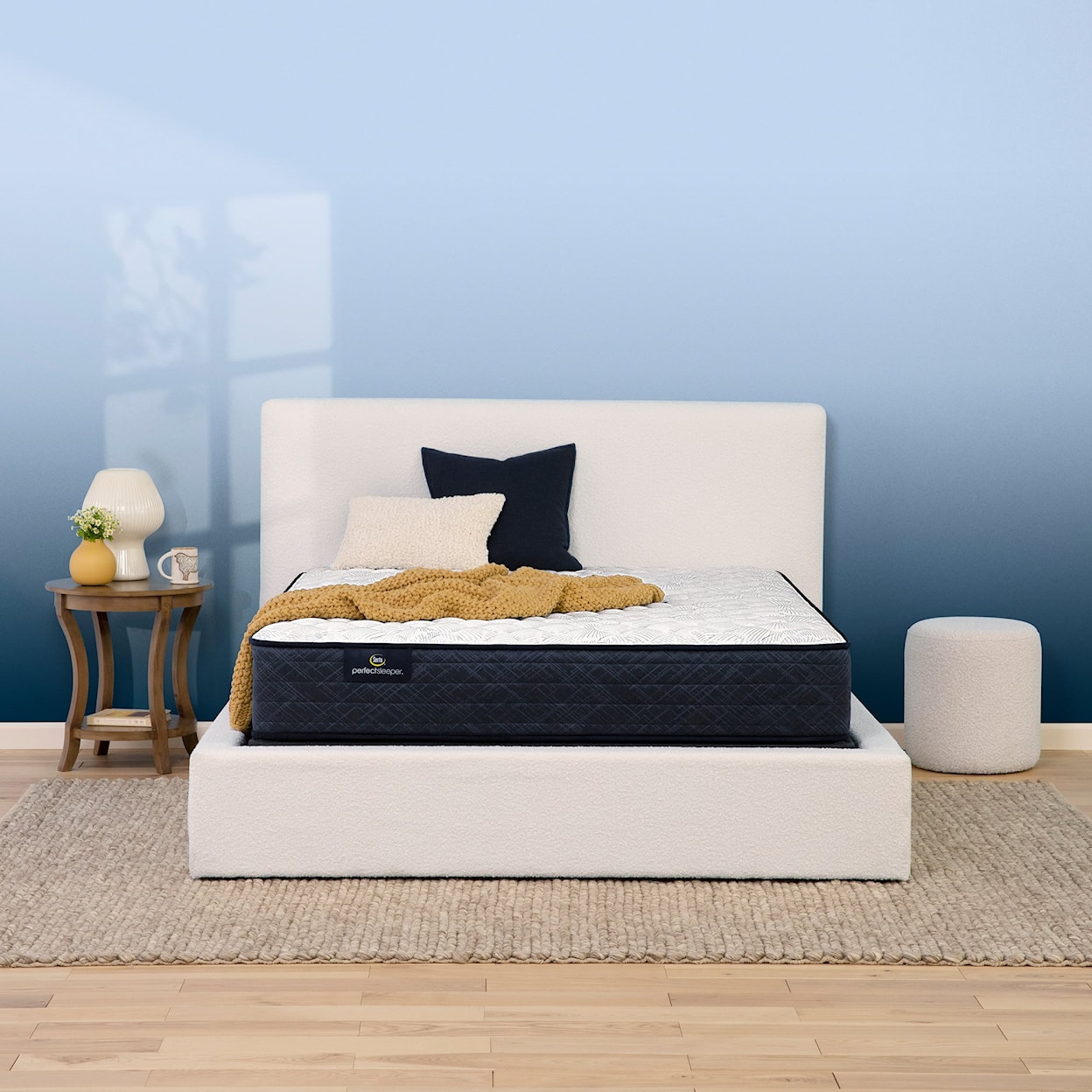 Serta Adoring Night 10.5" Firm Full Low Profile Mattress Set