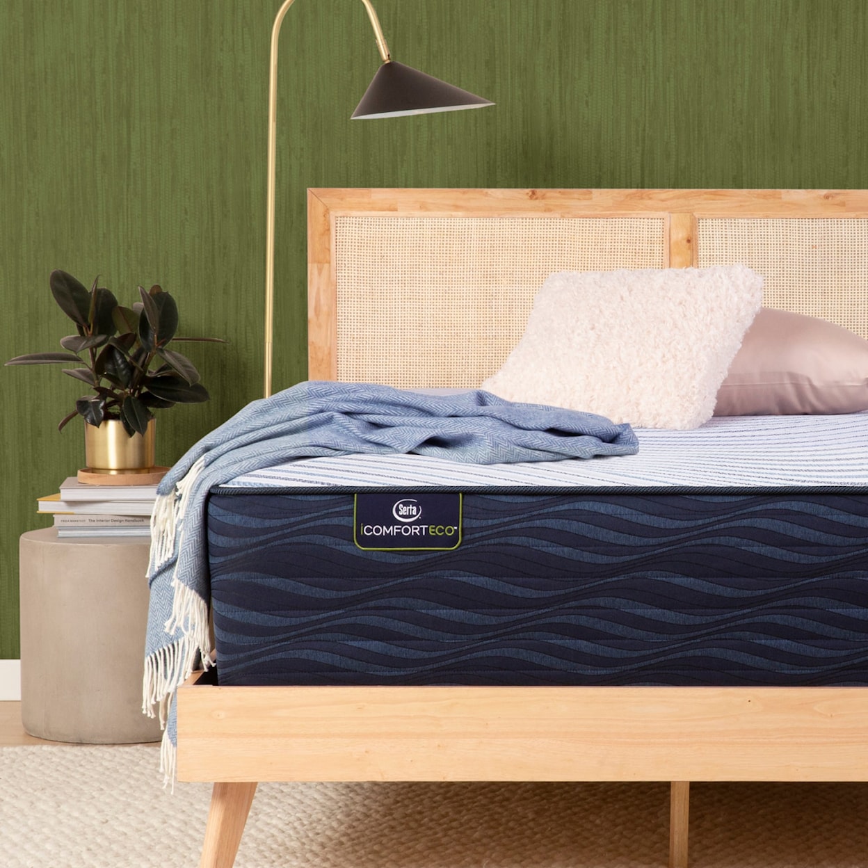 Serta iComfortECO S50UHD MD TT California King Low Profile Mattress Set