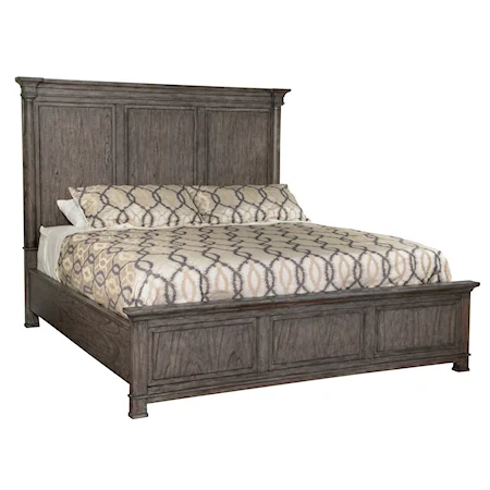 Rustic Queen Panel Bed with Adjustable Slat Height