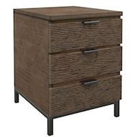 Rustic 3-Drawer Accent Chest with Solid Mango Wood