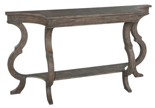 Hekman Sofa Table With Shaped Legs
