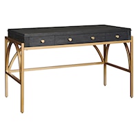 Transitional Incanto Writing Desk with Drop-Front Drawer