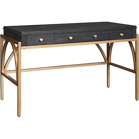 Transitional Incanto Writing Desk with Drop-Front Drawer