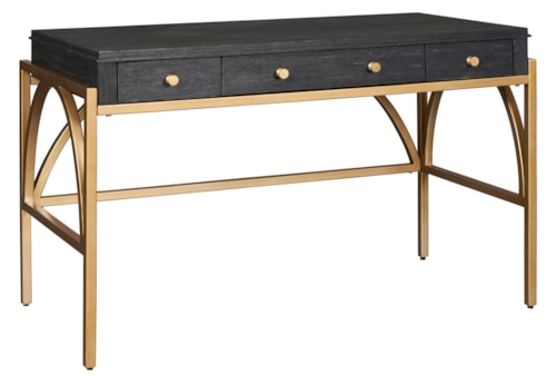 Transitional Incanto Writing Desk with Drop-Front Drawer