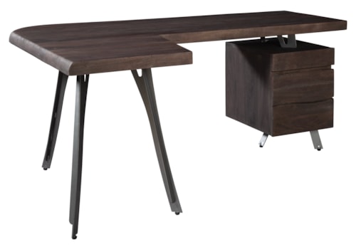 L-Desk Gray Finish