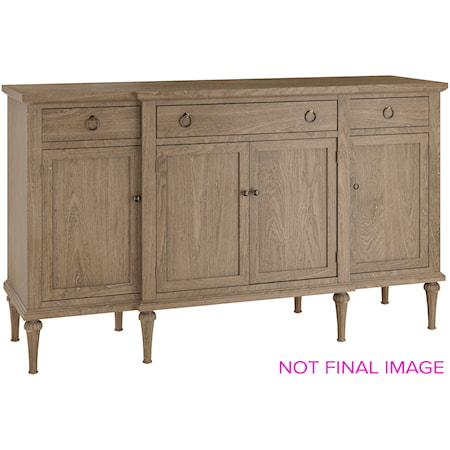 Transitional 4-Door Dining Buffet